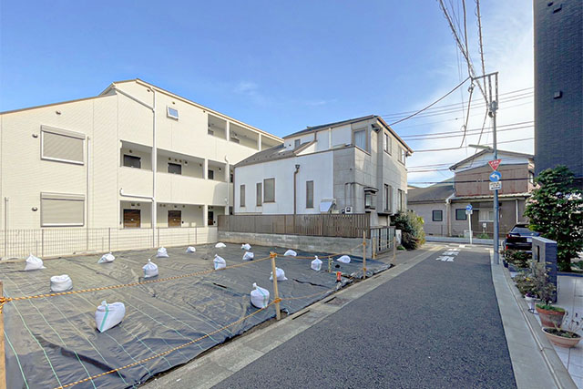 徒歩5分の低層エリアに100㎡超の新築戸建を