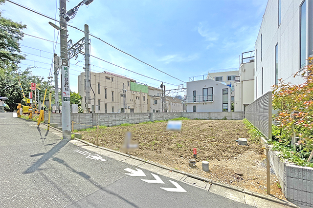 「自由が丘」6分、坪343万円！角地風の東向き整形地