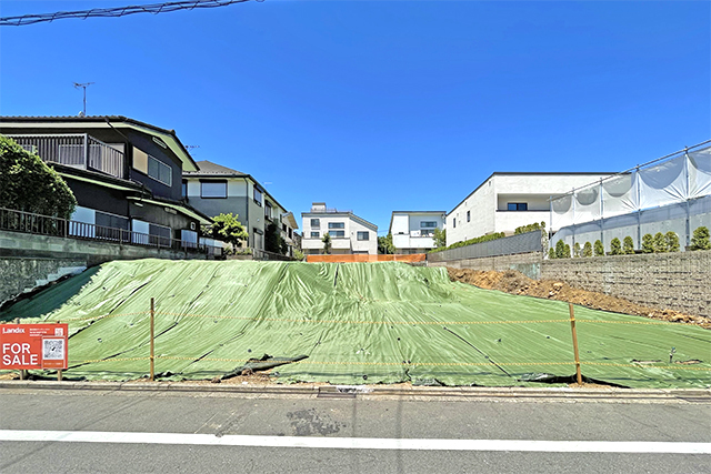 陽当り・住環境良好「岡本」の南東向き分譲地