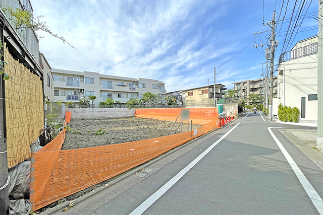 南東向き間口8.5m！ゆとりのある39坪「碑文谷」の分譲地