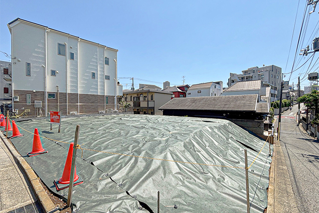 眺望と陽当たりに恵まれた弦巻の分譲地