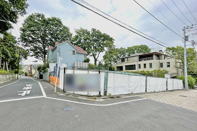 高台の邸宅街「瀬田1丁目」約57坪整形地