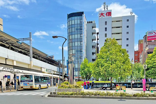 駅徒歩3分でありながら自然を身近に感じられるエリア