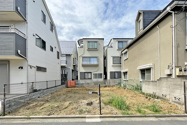 「荻窪」の南向き・間口8ｍ整形地