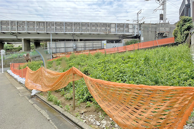 ゆったりと座って通勤。間口6.5m超の整形地