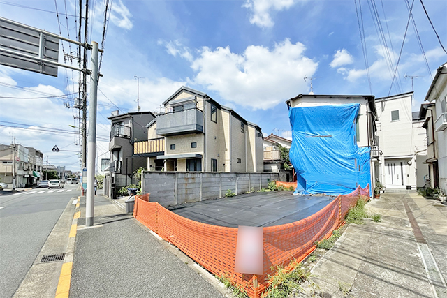 人気の東横線沿線、角地の限定一区画
