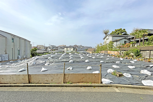 高台の閑静な住宅地「南馬込」の南東向き分譲地