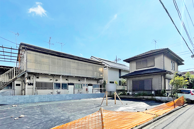 駅徒歩3分！間口13ｍ、約38坪の整形地