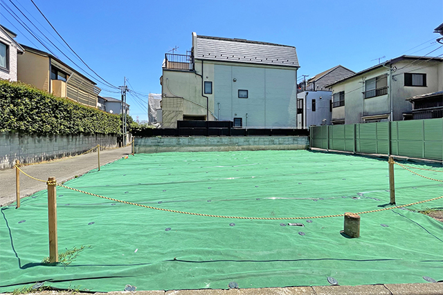 三方角地風で開放感◎「碑文谷」の分譲地